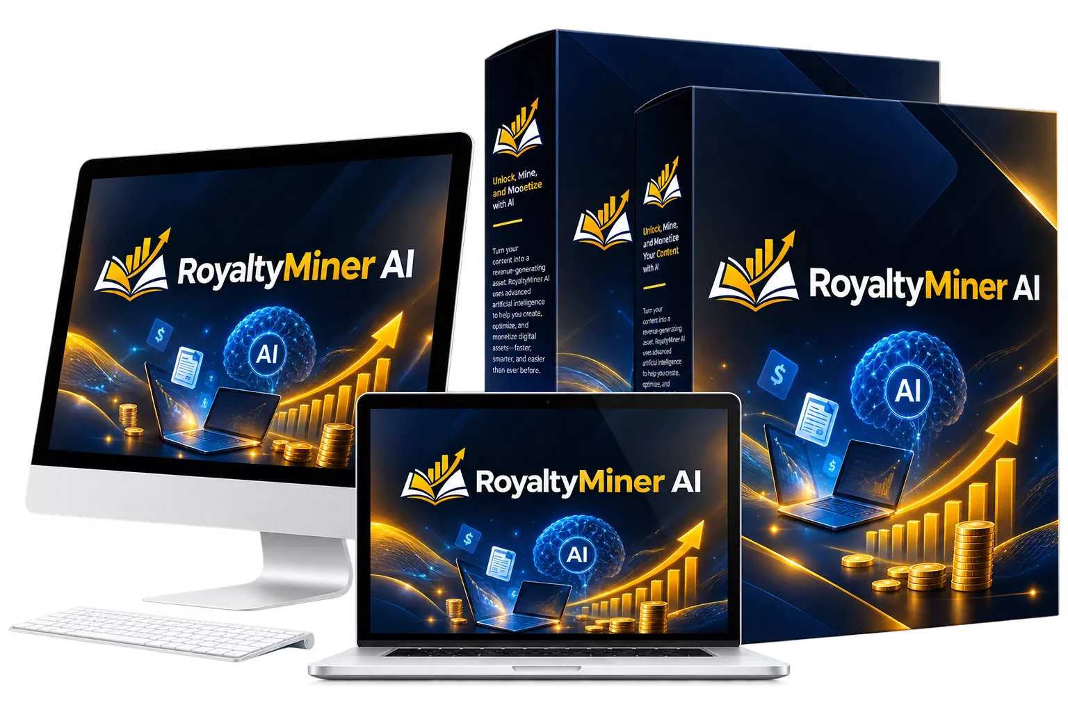 RoyaltyMiner AI on desktop and laptop